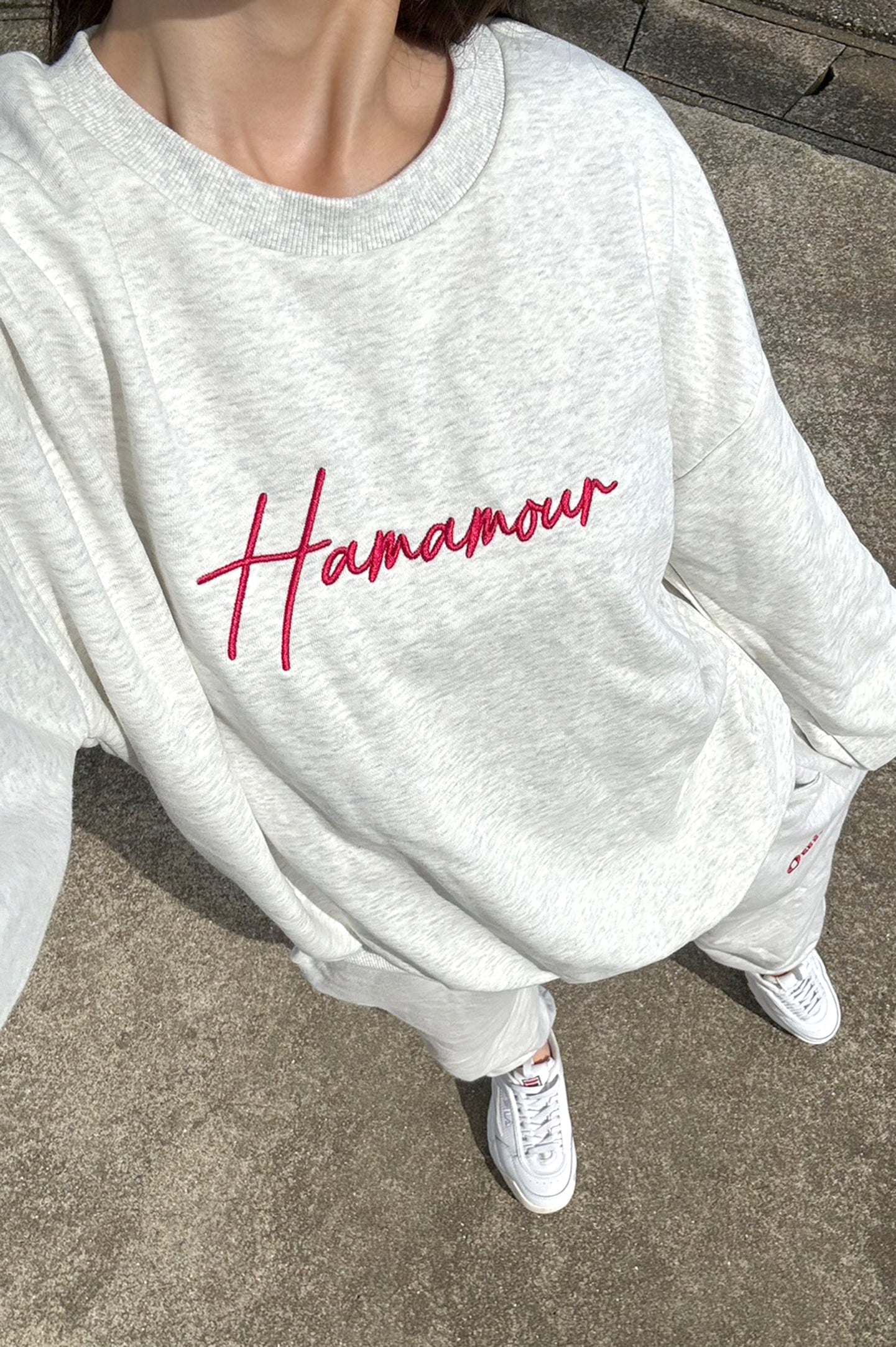 【hanonコラボ】ブランドNistA plus Hamamour しっかりとした高級感の生地シルエットがおすすめ長袖トレーナー
