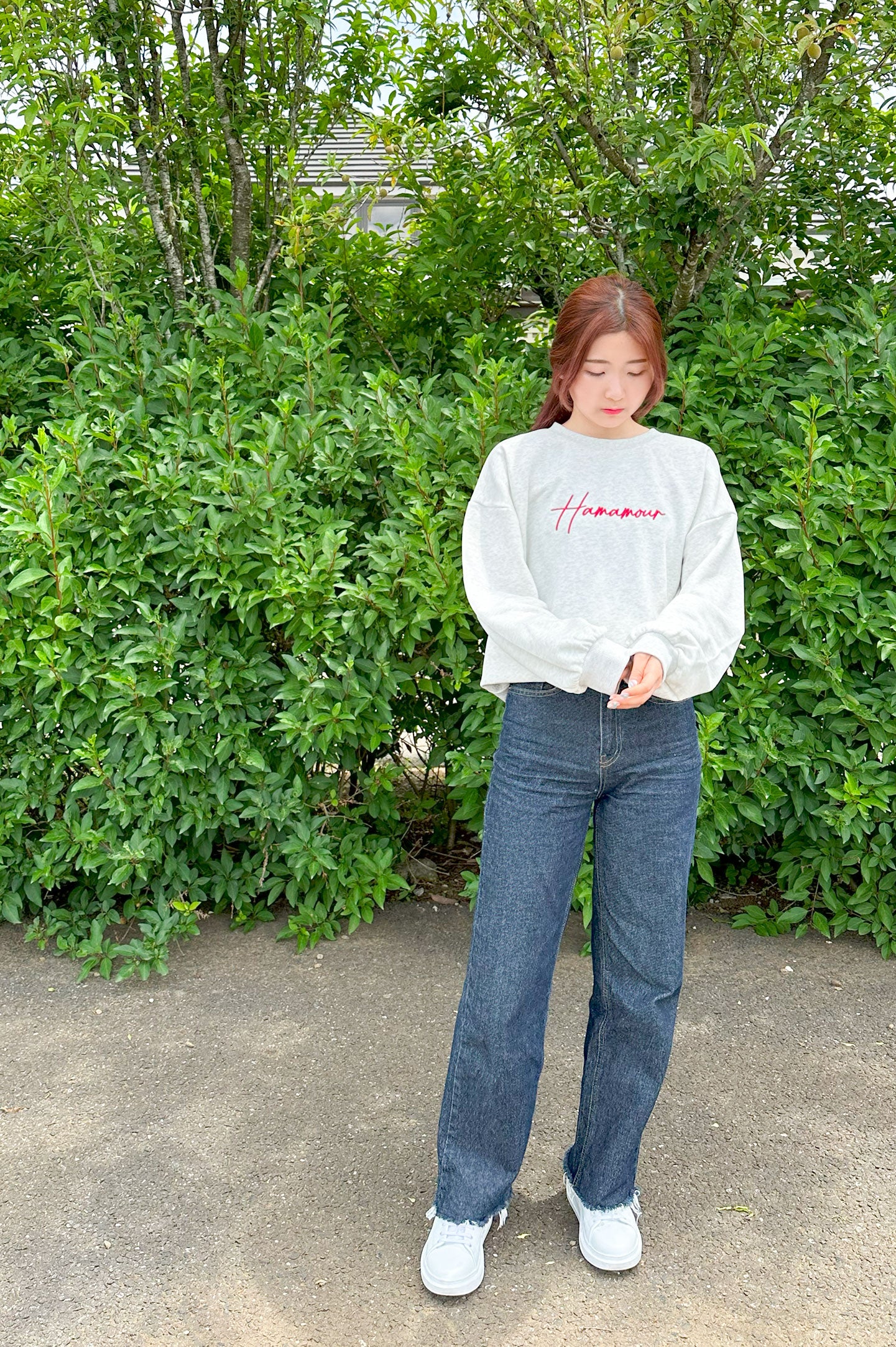 【hanonコラボ】ブランドNistA plus Hamamour しっかりとした高級感の生地シルエットがおすすめ長袖トレーナー