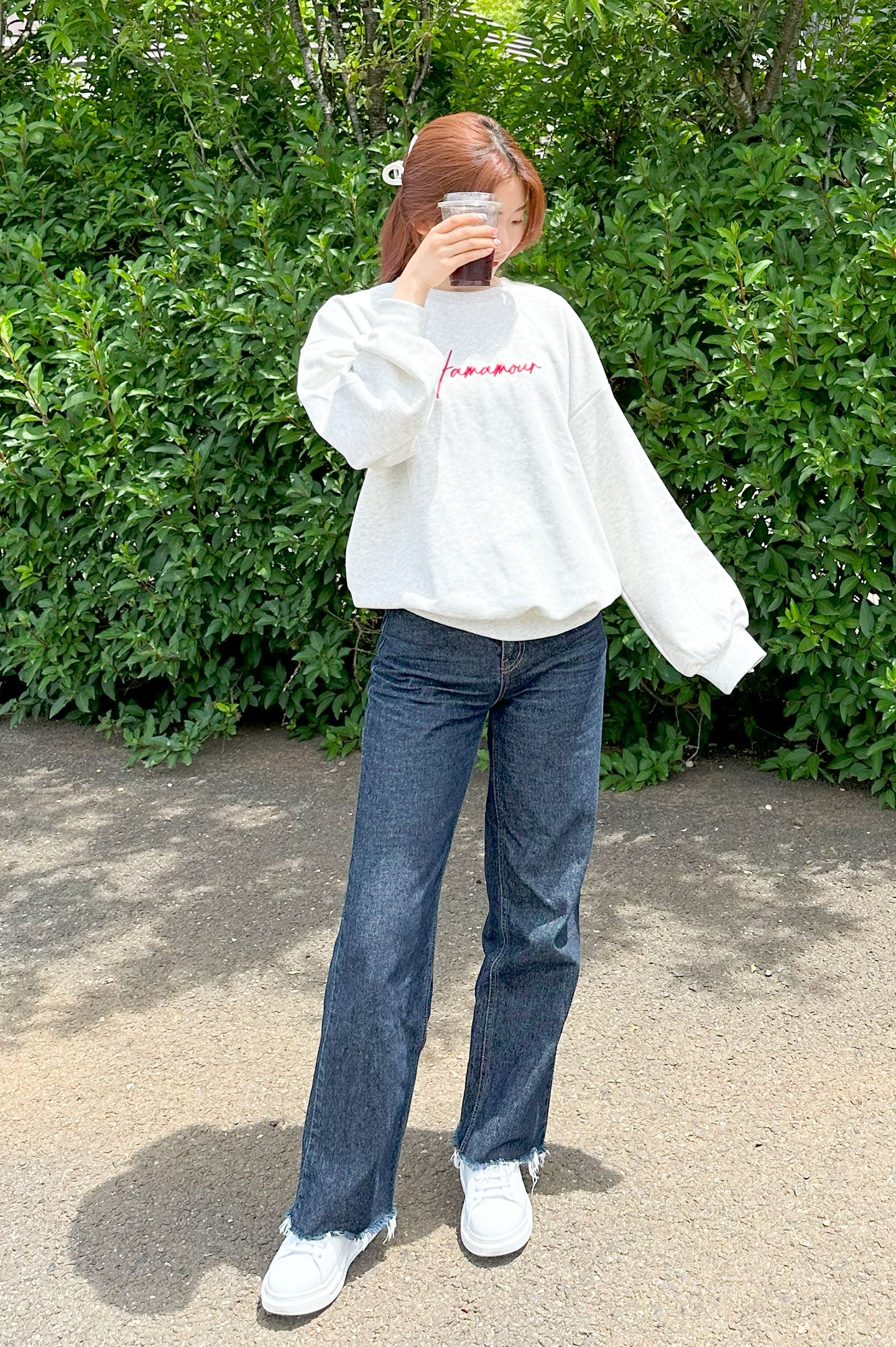 【hanonコラボ】ブランドNistA plus Hamamour しっかりとした高級感の生地シルエットがおすすめ長袖トレーナー