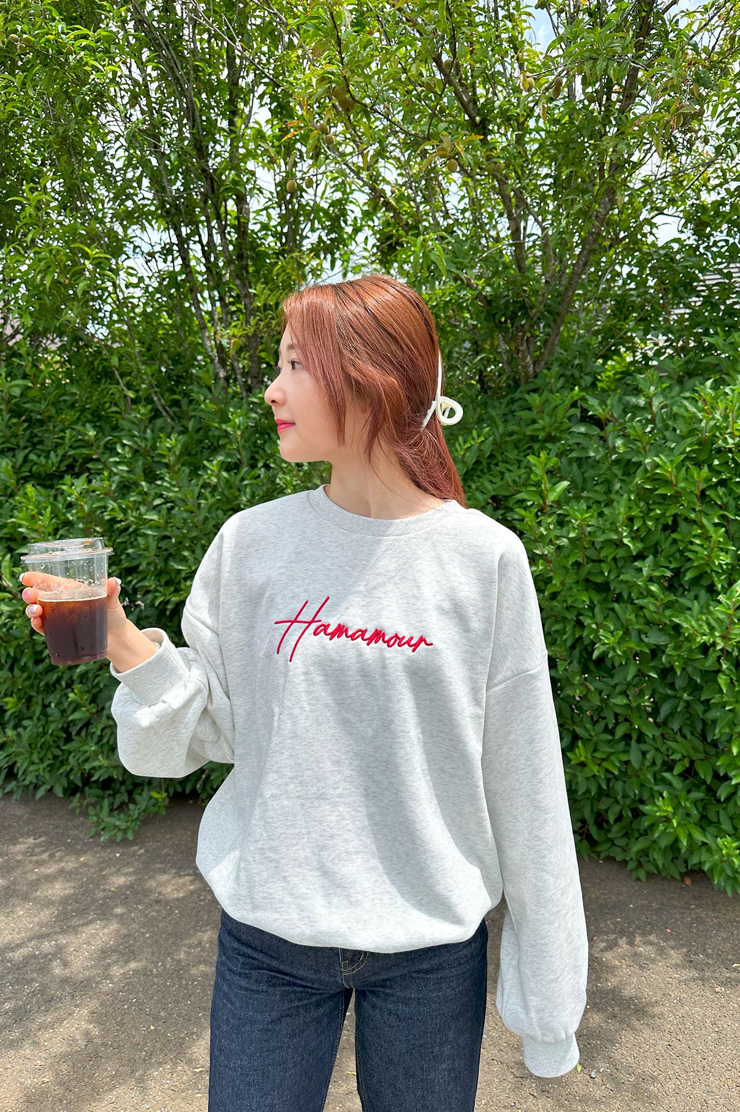 【hanonコラボ】ブランドNistA plus Hamamour しっかりとした高級感の生地シルエットがおすすめ長袖トレーナー
